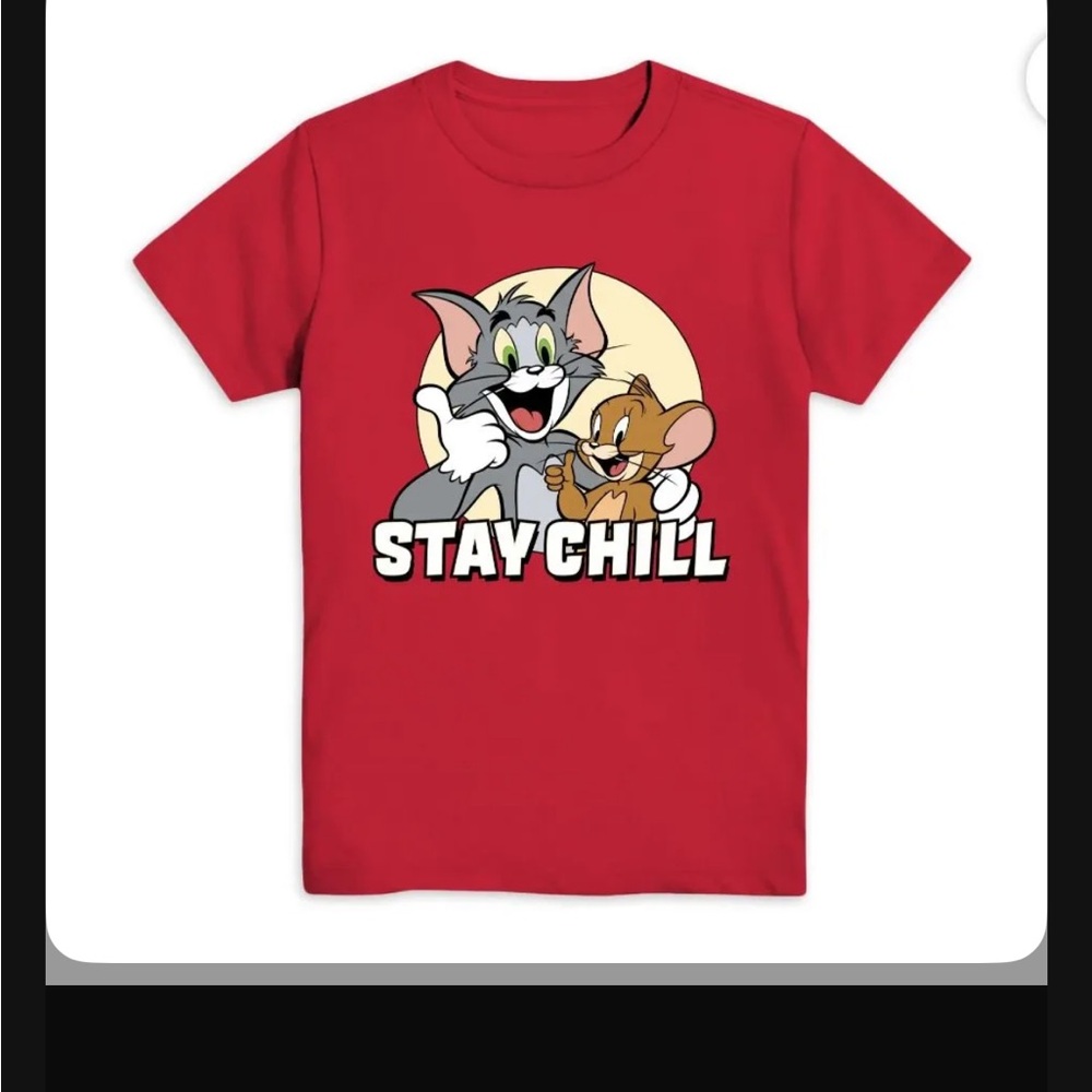 NWT boys t shirt small 6/7 Tom and Jerry 1552